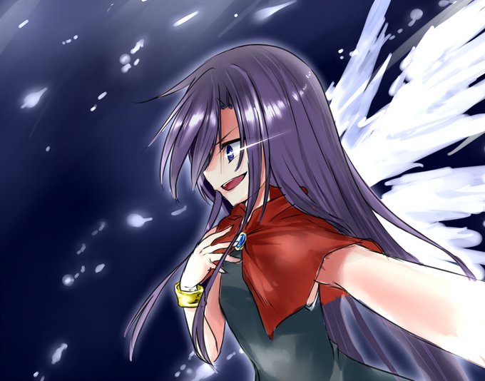 落書き:髪塗りの練習がてら、作中で1～2番目くらいに調子に乗ってるシーンあたりのアド・レコード(鳥籠) 