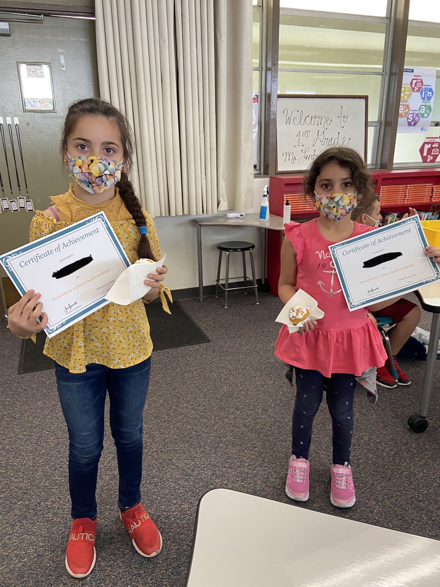 Congratulations to these two amazing <a href="/Hall_Hawks/">WD Hall Elementary</a> who reclassified as English proficient. That takes a lot of hard work!