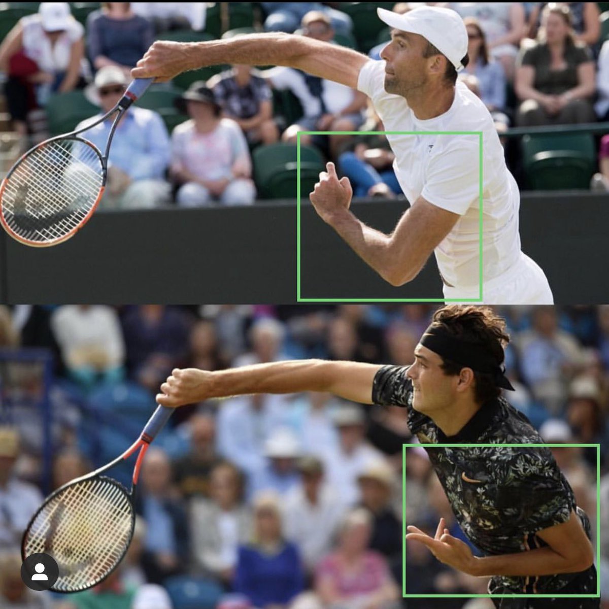 joelmyerstennis's tweet photo. To effectively accelerate the hitting/throwing side, the non hitting side must slow down. 👊🏼🎾You can see in these images across these sports that use throwing actions, the use of the off arm is crucial.#Tennistraining #Functionaltennis #tennislesson #Joelmyerstennis #tennis ⠀⠀ https://t.co/KLfc4xtWK5