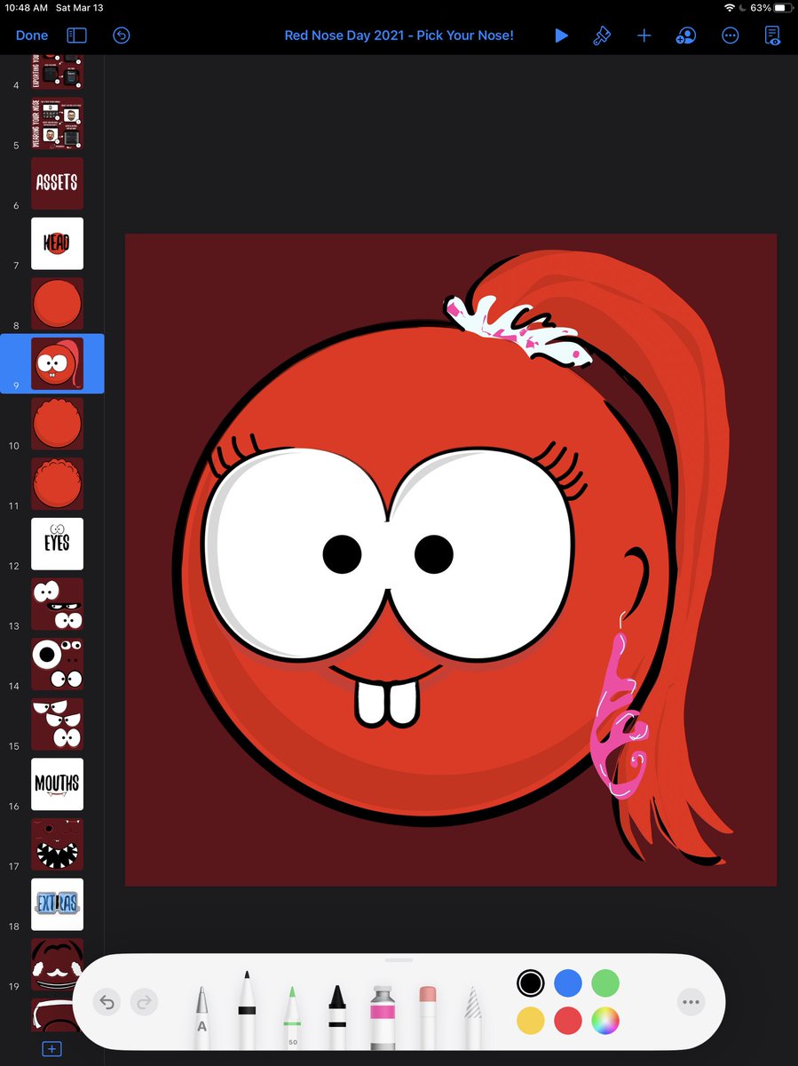 cre8Rt's tweet photo. @BenHaydenEDU @comicrelief @bbceducation I could do this all day! Having so much fun customizing with the assets provided. I am seeing this set up useful for #RedNoseDay and beyond. Thanks Ben for sharing and inspiring! #everycancreate #keynote https://t.co/G811TM0qku
