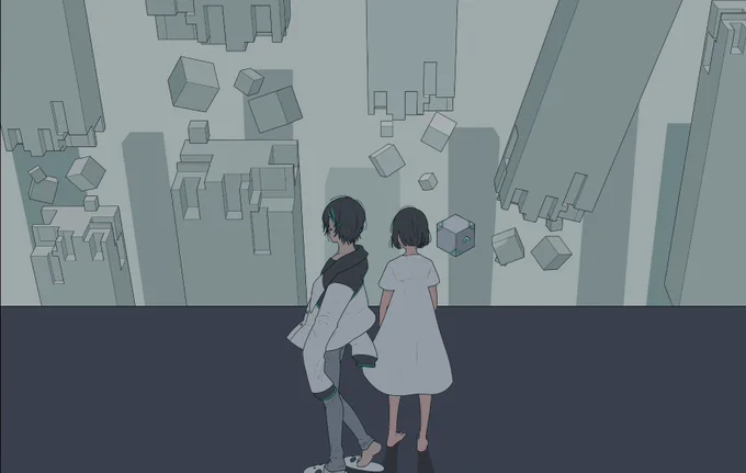 ひとりとひとり #灰画 