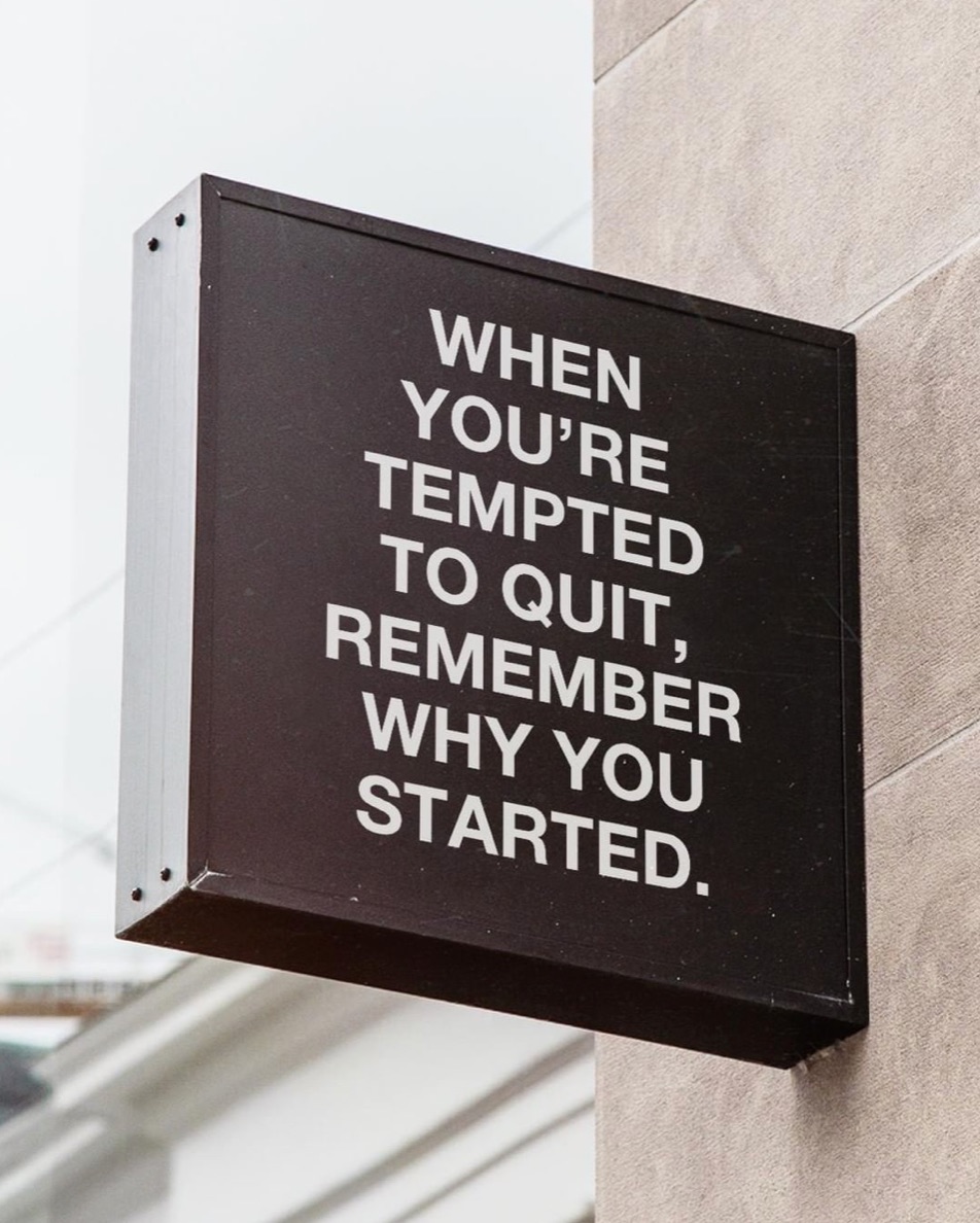 lifechurch's tweet photo. "When you are tempted to quit, remember why you started." @craiggroeschel https://t.co/dnn7eEyeJd