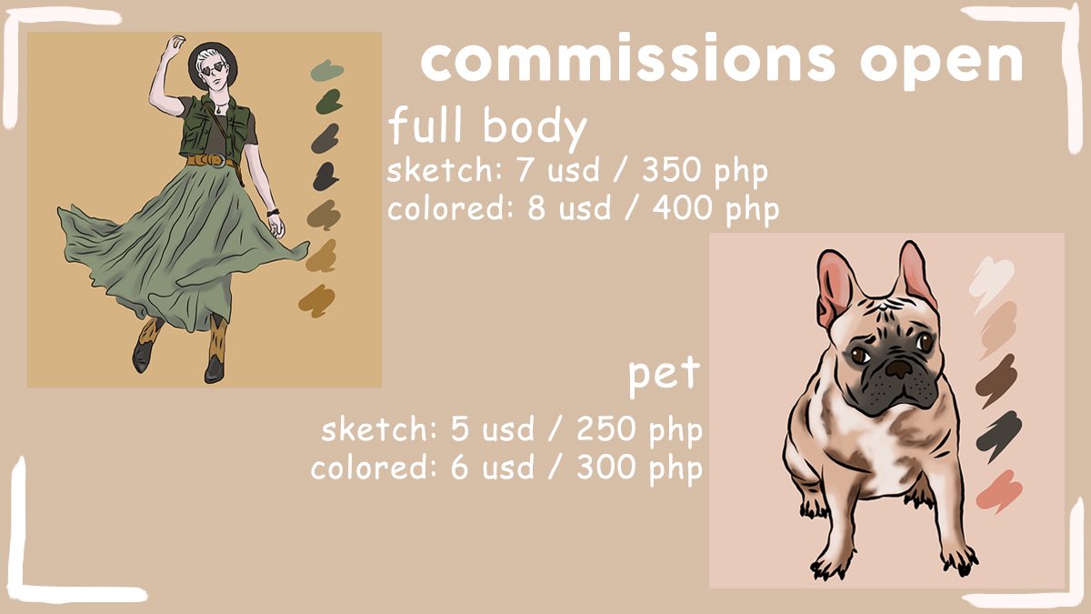 FishbonesArts's tweet image. Hi! I’m now accepting commissions! Feel free to dm me for inquiries! 

#commission #commissionsopen #artph #digitalart