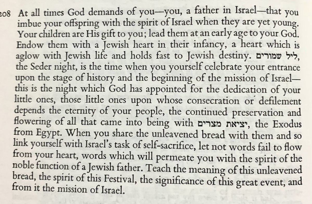 ravhirschtweets's tweet photo. To all the fathers of Israel this Pesach…

- Chorev, Edot ch. 28, Hagaddah (208) https://t.co/qVs5gTe1gw