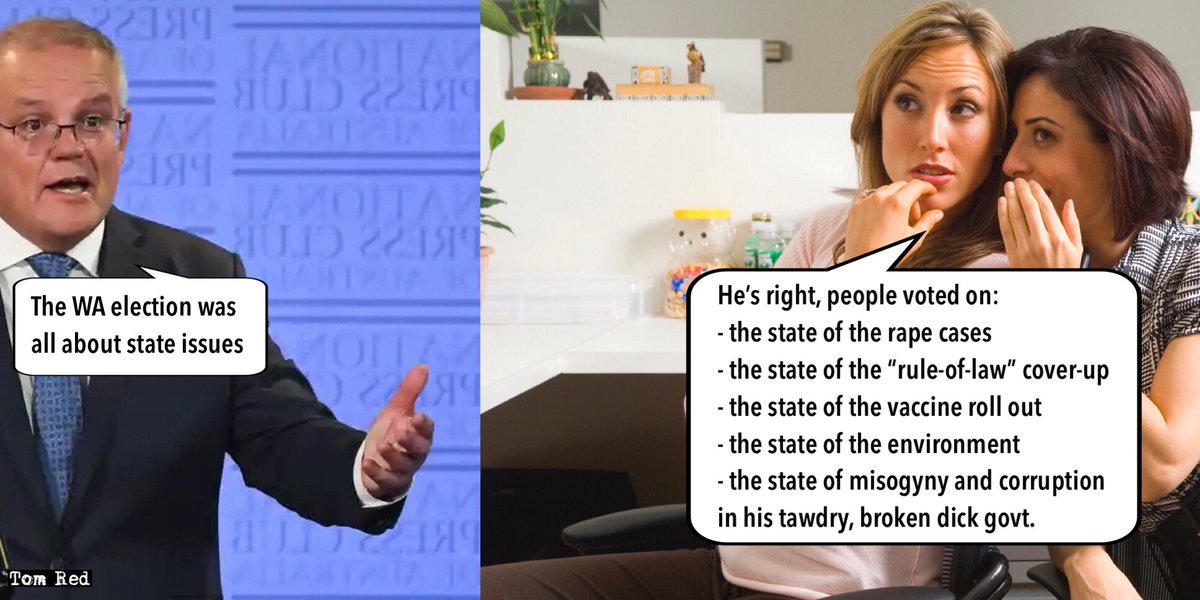 TomRed43's tweet image. Has he said it yet? 
#wavotes #libfail #insiders #auspol #ScottyFromMarketing