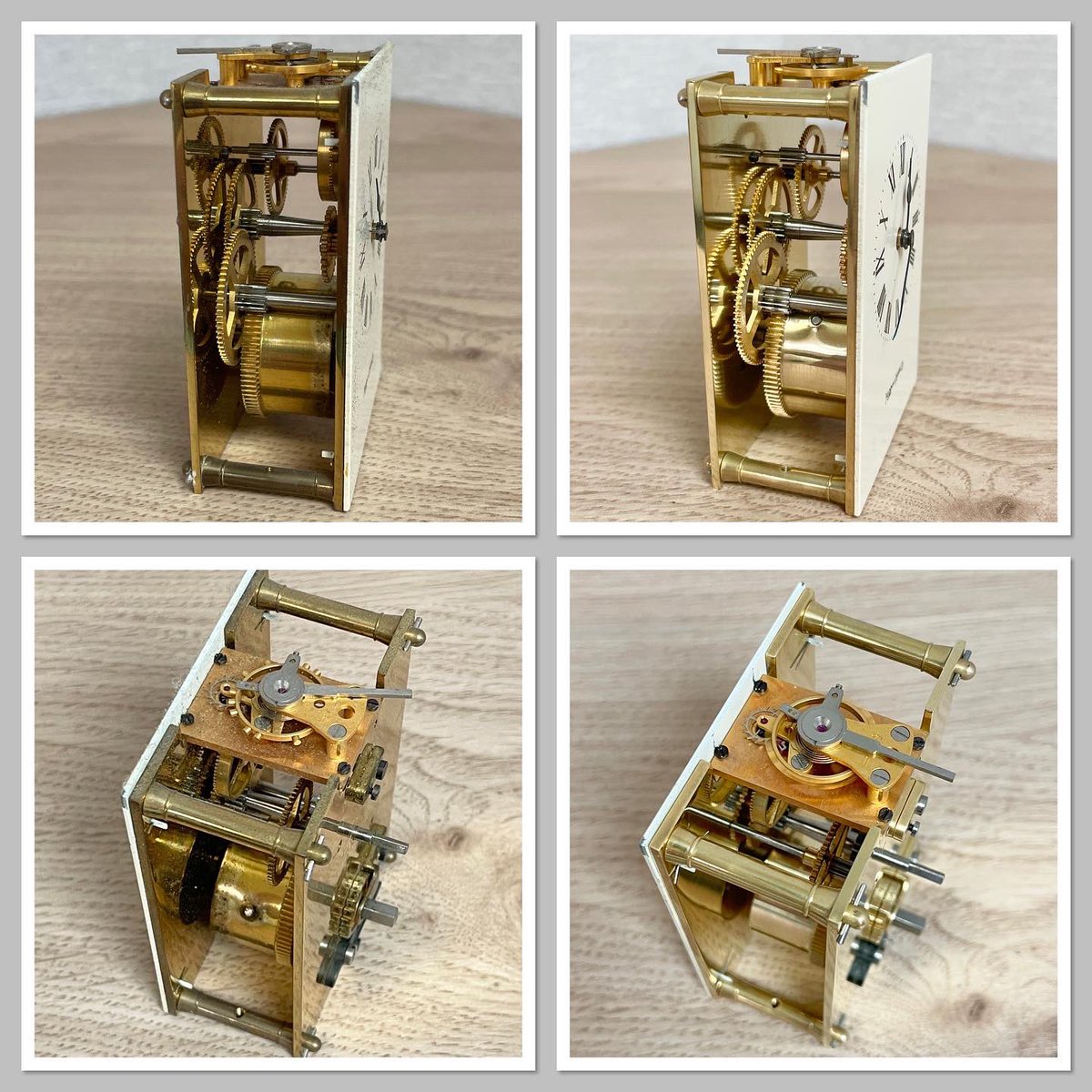 clockrepairuk's tweet photo. Simple Mappin and Webb timepiece carriage clock fully serviced here at antique clock repairs &amp; restoration uk in our Gloucestershire workshop. Brand new mainspring fitted and platform escapement now running at 18000 bph checked using our microset timer. https://t.co/VTFRCPlGjb
