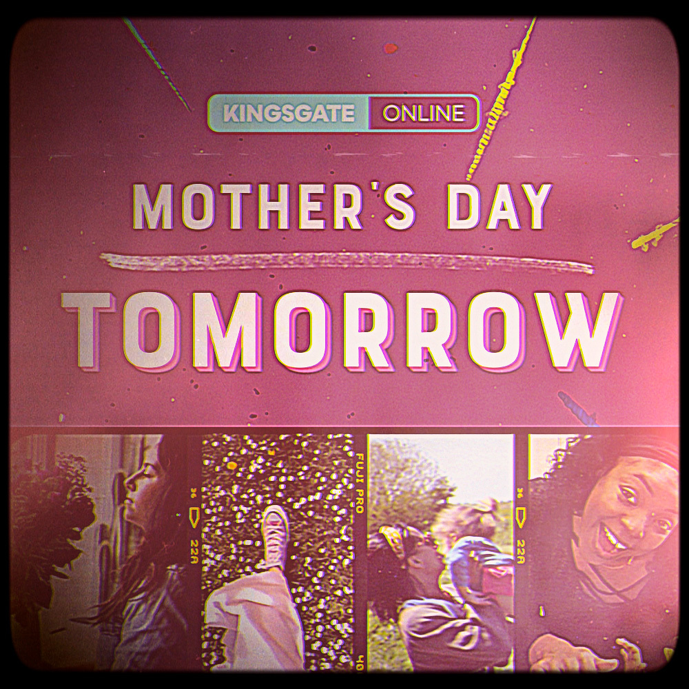 🎉You're invited!

💓We've got an extra special online service celebrating all the women in our world - those who are looking forward to tomorrow and those for whom this is a difficult day. You're loved &amp; we're excited to honour you!

⏰9am / 11am / 5pm

🔗kingsgate.church/mothersday