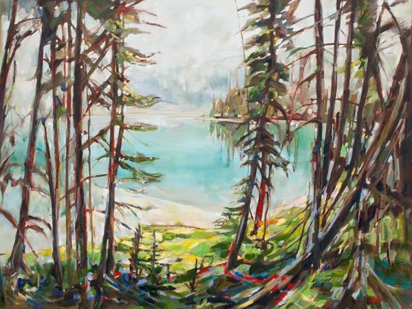 WGalleries's tweet photo. “Lake O’Hara Morning Calm” captures one of the most iconic and breathtaking locations in the Canadian Rockies. It’s a treat to have this piece on display at the gallery 🏔🌲 

Michelle Austen
Lake O’Hara Morning Calm
Oil on canvas
36 x 48 inches https://t.co/ZeM4vTqTf3