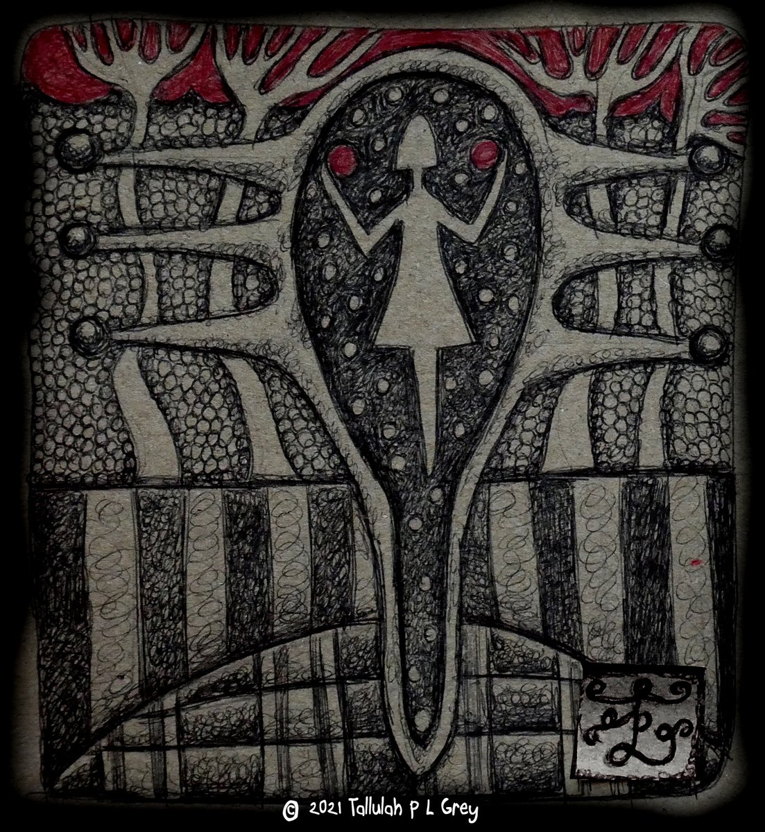 TallulahMacabre's tweet photo. Black Crystal Bic Pen 
Simple daily drawings in my 'Art Journal of self'.  #herbalism #greenwitch #pendrawing, #artjournal #artdiary #bicpenart   #darkart  https://t.co/gVJSUagIy2 https://t.co/Kg2Ex9nn7q