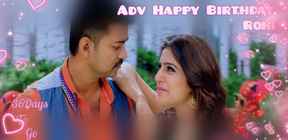 itz__Suji's tweet image. Adv Happy Birthday dr💕
#36DaysToGo😍
@Rohit55Ro ❤
#AdvHBDRohit😍❤