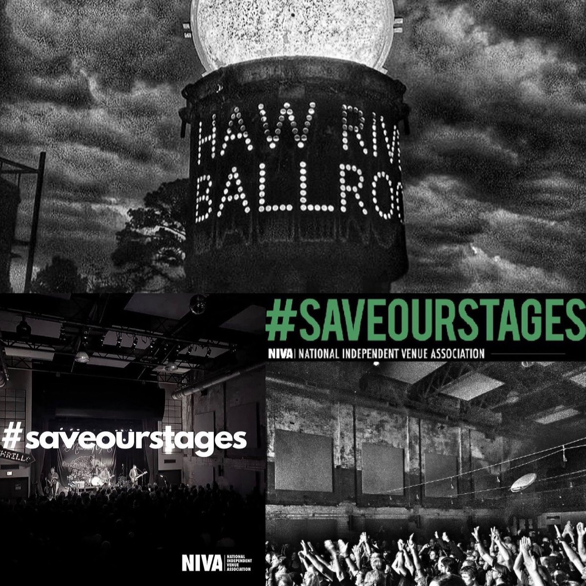 HRBallroom's tweet photo. #oneyeardark #saveourstages #lightattheendofthetunnel thank you @nivassoc and all of you out there missing live music and keeping the faith. We can’t wait to come back together! ❤️ https://t.co/JfN8MyIO7d