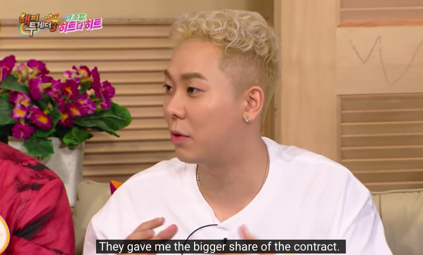 THE PAY. AOMG is known in the music industry for having the best pay. Dindin always mention that, example is when he and Loco guested on Happy Together (recommending seeing it).