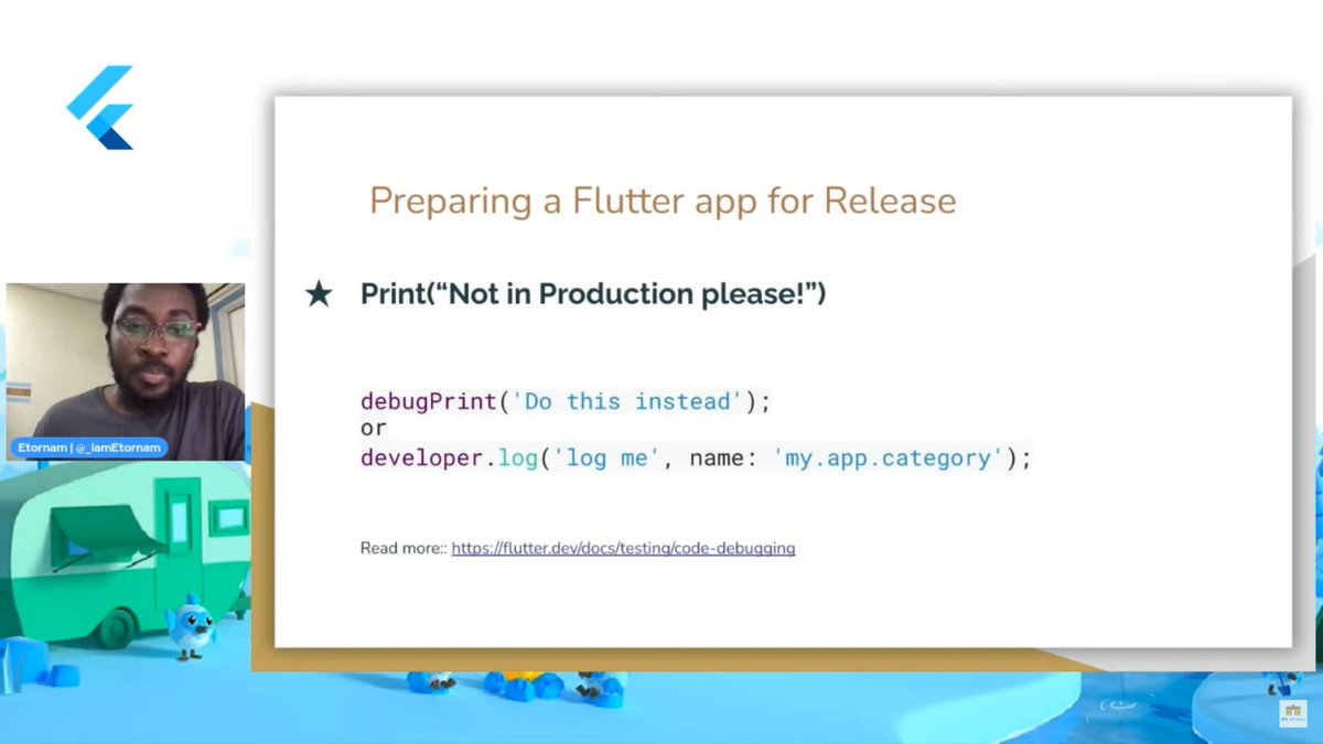 gdsc_ug's tweet photo. Preparing a #Flutter app for release with @_iamEtornam 

#FlutterEngage #SSA #FlutterEngageAccra https://t.co/ktJ9FmwL9C
