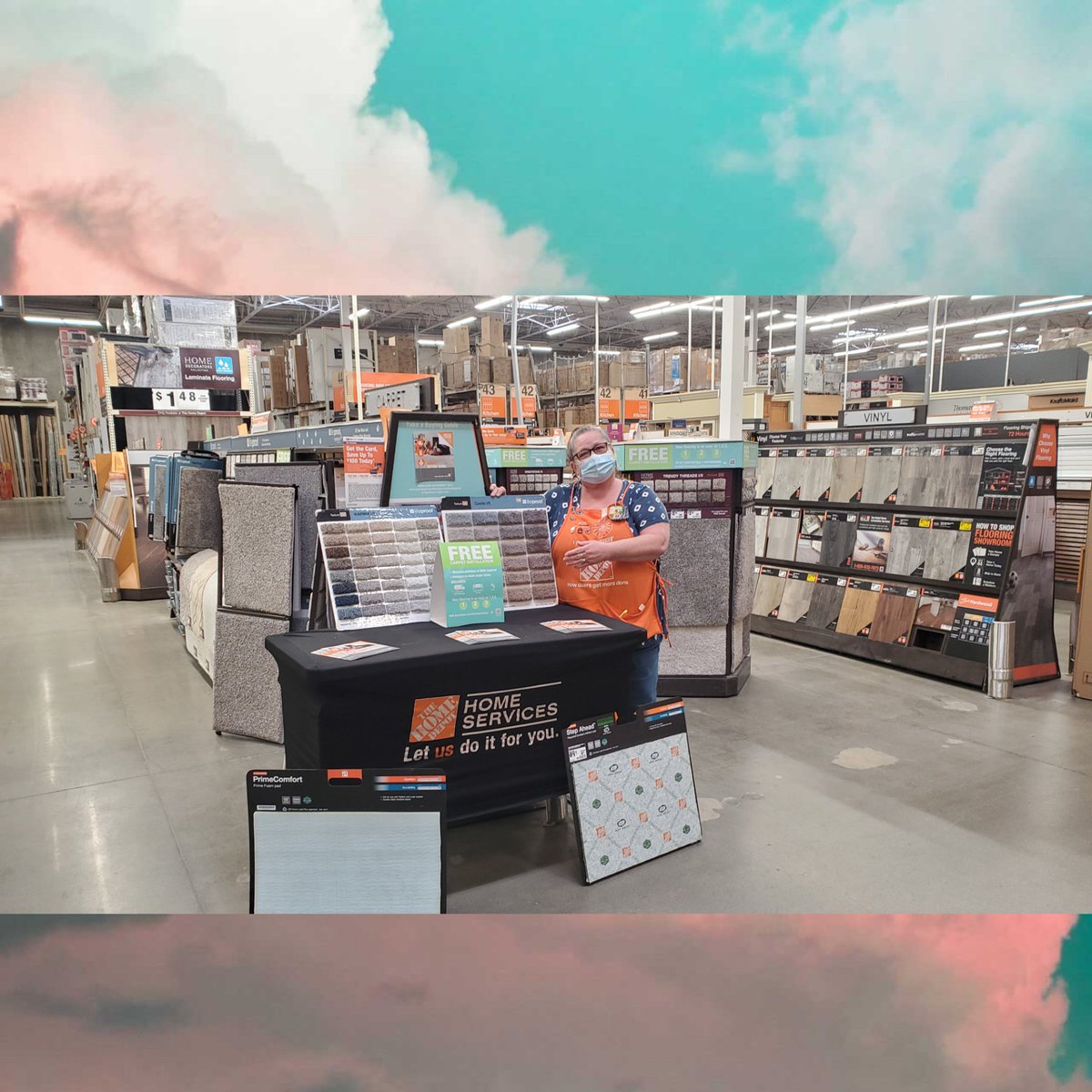 Store 1040 is ready to get those leads.  We are ready to let our customers know about our cabinet makeover and Countertops programs  and other great services we offer.  Thank you Alicia and lavonne for helping out.
