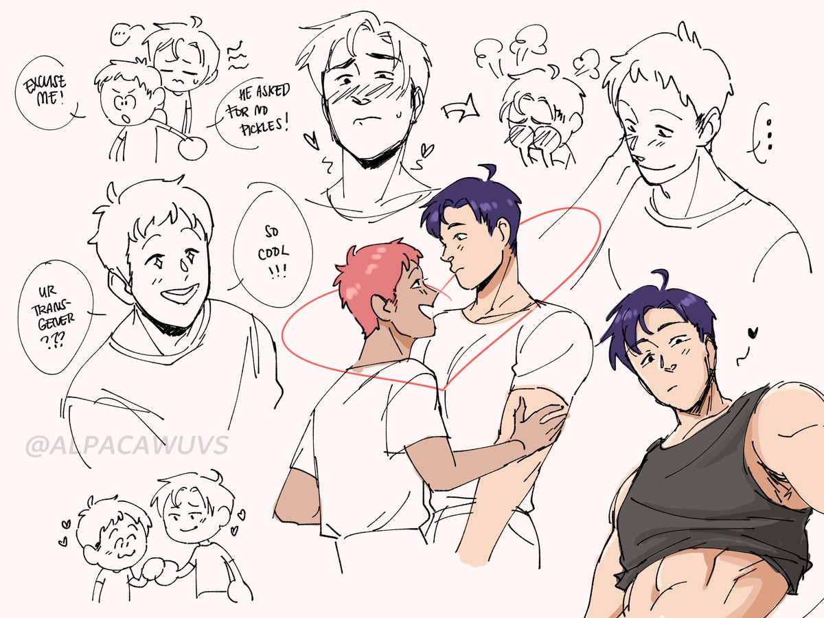 ive been v stressed lately so i made gay ocs to cope 