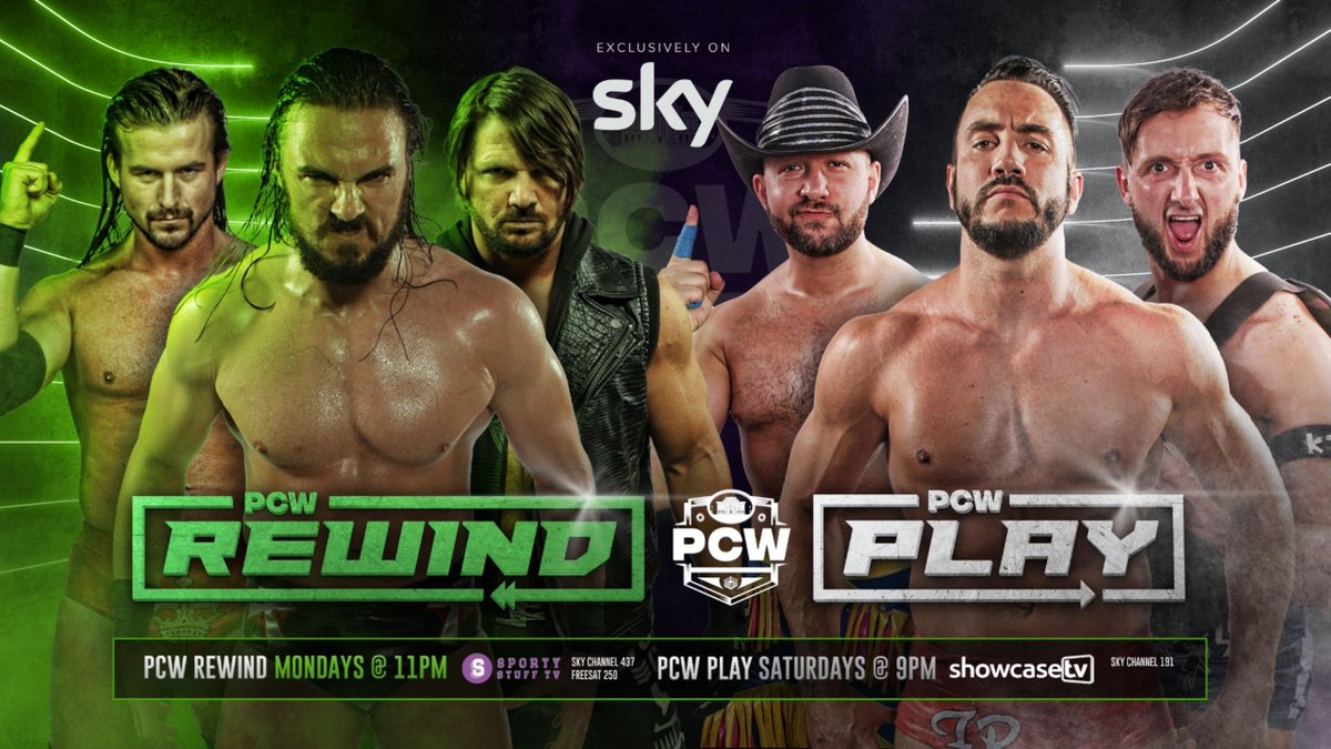 PCW_UK's tweet image. #Share and help us!
Watch PCW on TV!! We now have two TV deals! Classic PCW on #SportyStuffTV Monday&apos;s 11pm with #PCWrewind featuring footage from our archives and also #PCWplay Saturday&apos;s 9pm on #Showcase on #SkyTV buff.ly/3cyQvDs