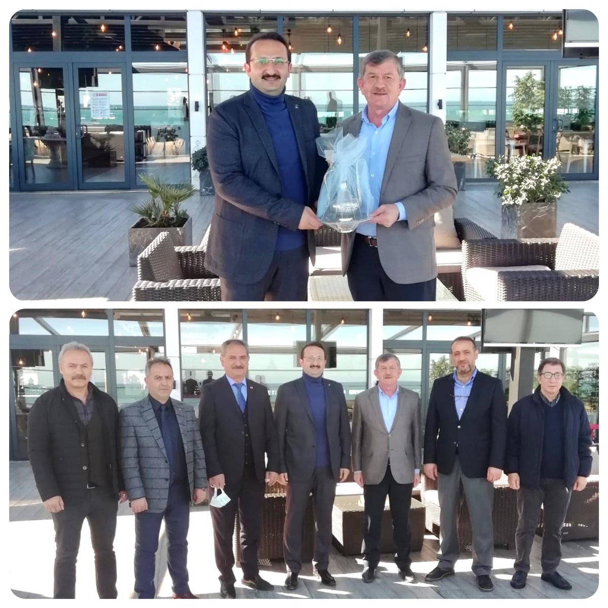 Fatih YUMAK (@fatihyumakk) on Twitter photo Trabzon Önceki Dönem İl Başkanımız, Karadeniz Bölge Kordinatörümüz Sn. <a href="/revihaydar/">Haydar Revi</a>’ a; İl Başkan Yardımcılarımız Sn.<a href="/BCebeoglu/">Binali Cebeoğlu</a>, Sn.<a href="/KorogluTevhit/">Tevhit Köroğlu</a>, Sn.<a href="/nazmimzlm/">Nazmi Mazlum</a>, Sn.@TURGUTALIKAN1 Ve Belediye Meclis Üyemiz Sn. <a href="/CengizBabaolu3/">Cengiz Babaoğlu</a> ile Birlikte Ziyarette bulunduk.
#inandığınyoldayürü Trabzon Önceki Dönem İl Başkanımız, Karadeniz Bölge Kordinatörümüz Sn. <a href="/revihaydar/">Haydar Revi</a>’ a; İl Başkan Yardımcılarımız Sn.<a href="/BCebeoglu/">Binali Cebeoğlu</a>, Sn.<a href="/KorogluTevhit/">Tevhit Köroğlu</a>, Sn.<a href="/nazmimzlm/">Nazmi Mazlum</a>, Sn.@TURGUTALIKAN1 Ve Belediye Meclis Üyemiz Sn. <a href="/CengizBabaolu3/">Cengiz Babaoğlu</a> ile Birlikte Ziyarette bulunduk.
#inandığınyoldayürü