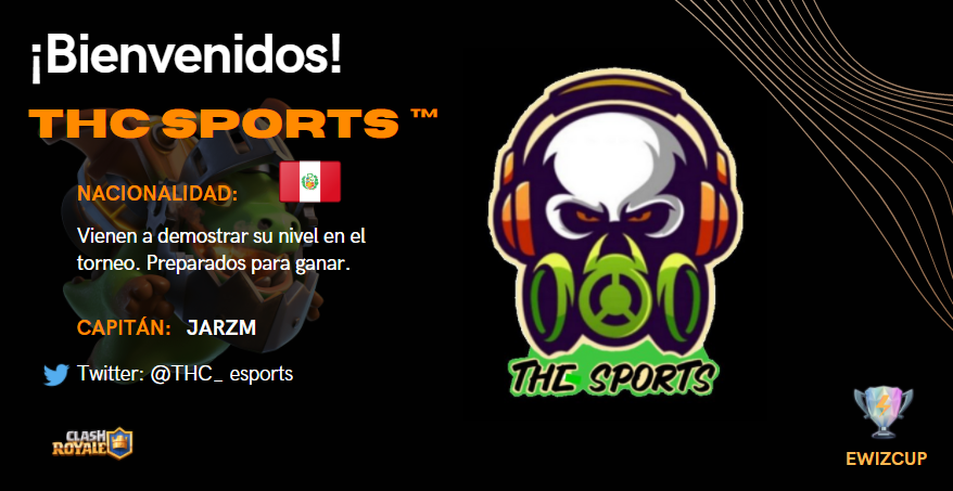 Le damos la bienvenida al equipo peruano 🇵🇪
<a href="/THC_EsportS/">THC EsportS</a>   que vienen dispuestos a llevarse la victoria. Les deseamos lo mejor !!
