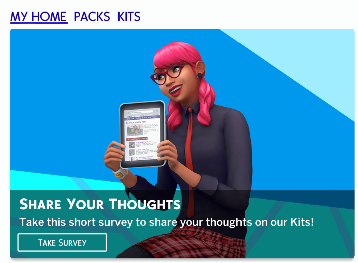 haus_of_nando's tweet photo. There's a new survey on The Sims 4 Kits! Make your voice heard and take the survey. :) ♥ https://t.co/CQ4MxAbWAj
