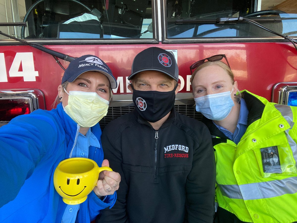 Happy Saturday from our Mercy Flights Inc. team and our friends at Medford Fire Department. Make sure to get your coffee in this weekend as we are losing an hour of sleep this Sunday.

#Springforward #team #partnerships #community #MercyFlights instagram.com/p/CMXg49NgVO1/…