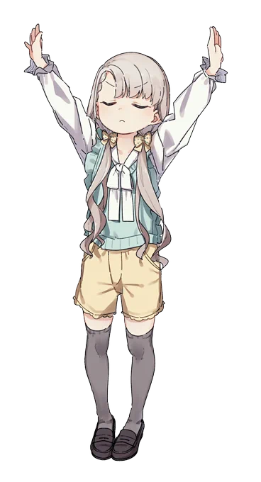 上にスライドすると飛んで行くふんす凪ちゃん 