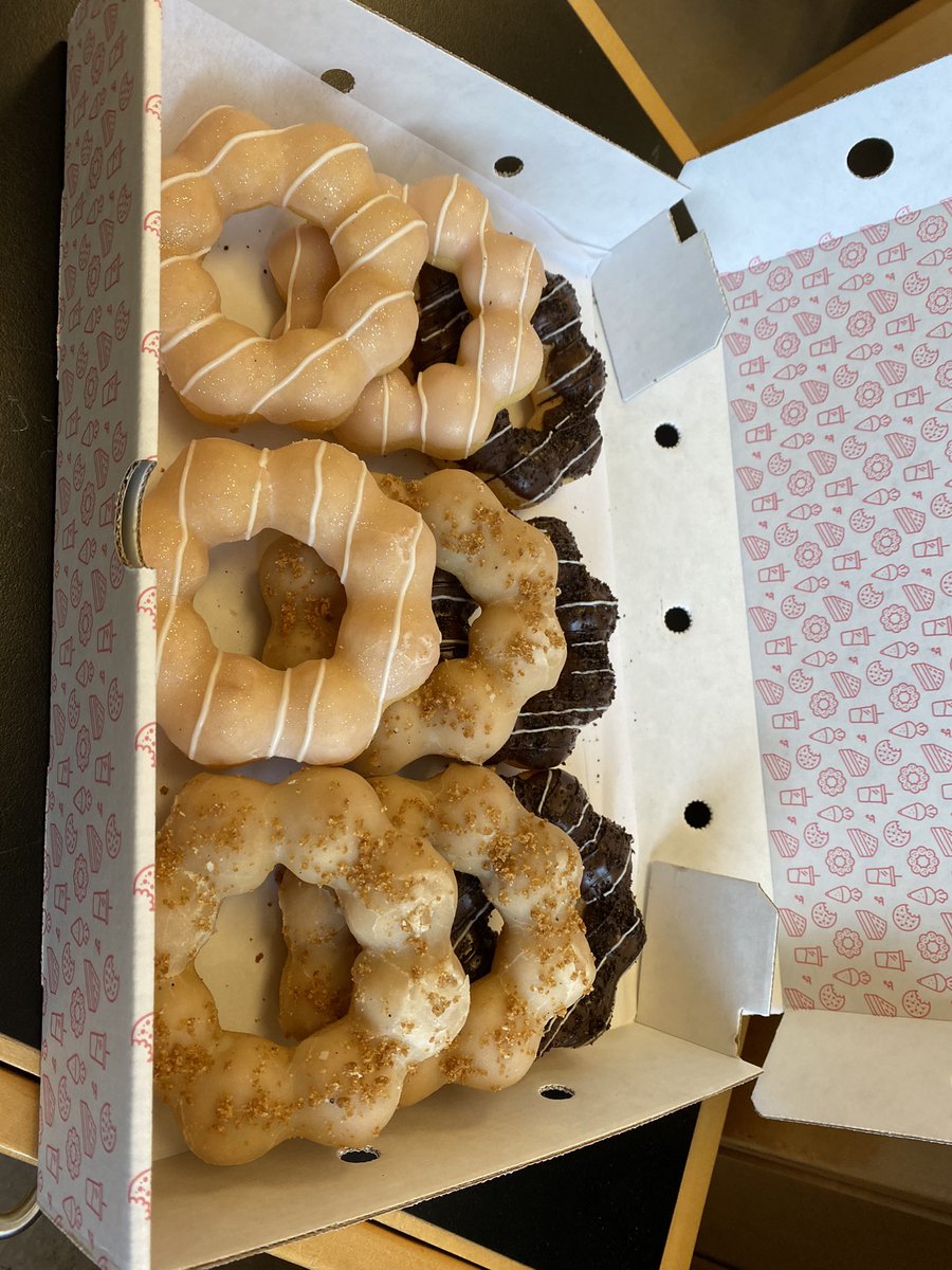 So proud of our second years Isis and David for passing their second year exams! The future looks bright for the Heyduk lab. Time for donuts,  🍾 ...and group clean up