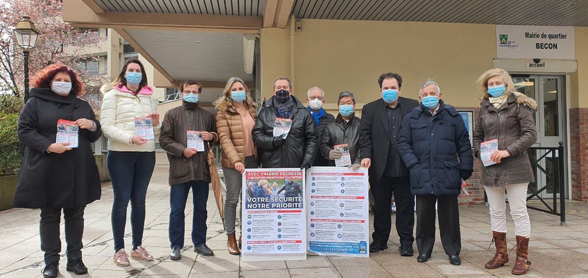 ChailletMarion's tweet photo. Ce matin en sortant de ma garde de nuit j’ai retrouvé une équipe motivée pour informer les courbevoisiens des actions entreprises par Valérie Pecresse concernant la sécurité :5 ans d’actions concrètes au profit des franciliens 
Accueil chaleureux,encouragements des habitants https://t.co/XgzGeKpXw2
