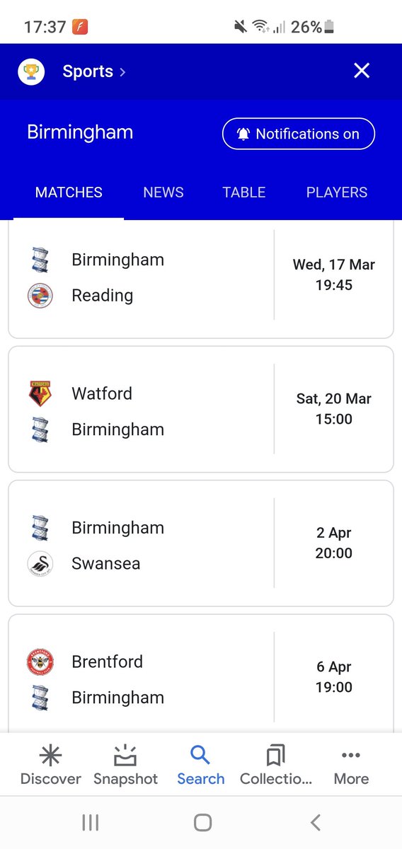Next 4 fixtures, good luck with those!