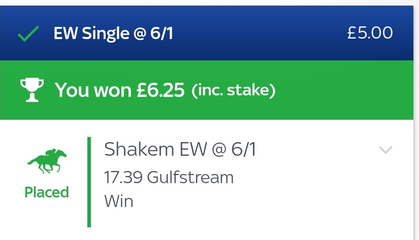 RacingTipsGold's tweet image. 🏆SHAKEM 2nd and some place money, front two pulled well clear, thought she looked over priced