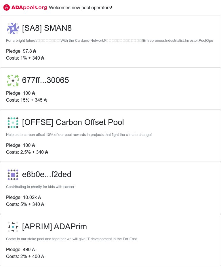 cexplorer_io's tweet photo. https://t.co/xw0WREABJG welcomes new pools!
#SA8 #SMAN8 #OFFSE #Carbon Offset Pool #TRION #TRIONT #APRIM #ADAPrim #GAJA #GAJA ADA STAKE POOL #cardano $ADA
👉 https://t.co/ujXY0tIcr5 👈 https://t.co/8jnS9tixCp