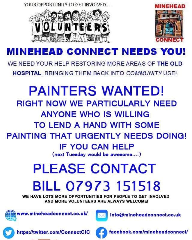 ConnectCIC's tweet image. DO YOU KNOW YOUR WAY AROUND THE BUSINESS END OF A PAINTBRUSH?!!
If so, we need you!
We're after some helping hands to get some painting done. If you can help please contact Bill on 07973 151518
Thank you!