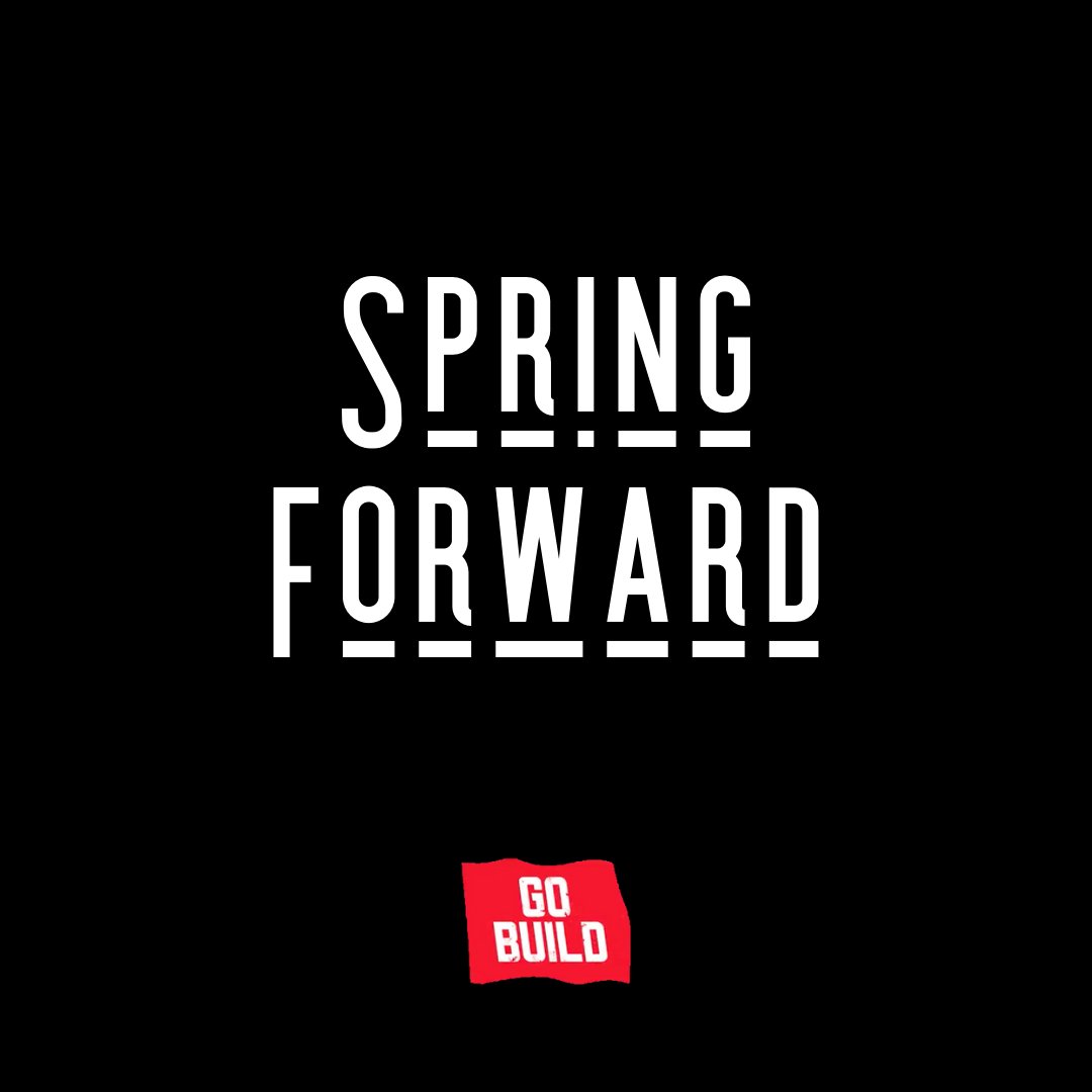 Daylight Saving Time begins tomorrow, SUNDAY, 2:00AM EST. Don’t forget to set your clocks forward one hour before you hit the hay. ⏰

#gobuild #gobuildtn #tennessee