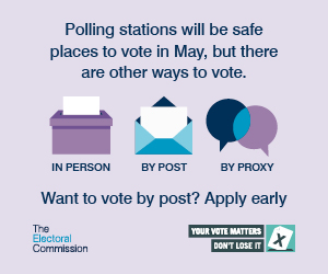 allerdale's tweet photo. We are working hard to ensure that polling stations will be safe places to vote in May, but you can choose to apply to vote by post or by proxy instead. 

Find out more: https://t.co/AV9wKfmdcH https://t.co/SqI9WZx5cu