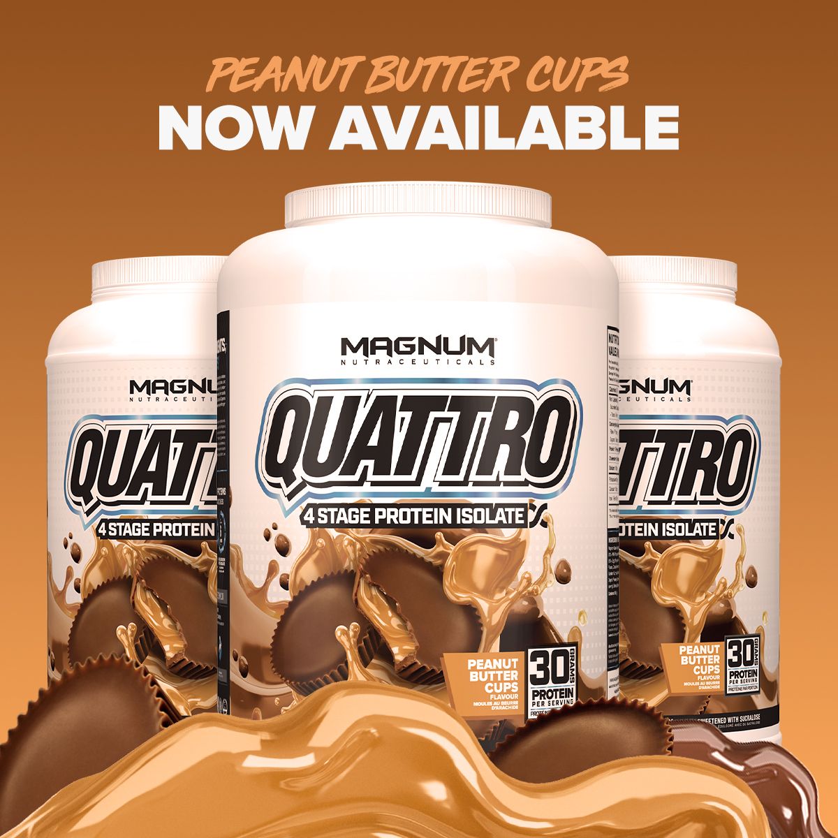 The inside scoop on Quattro? Tap to see!

Shop Quattro Peanut Butter Cups in-store and online today! buff.ly/3qKSFES

#MagnumSupps #MagnumQuattro
#PeanutButterCups #peanutbutter #newflavor