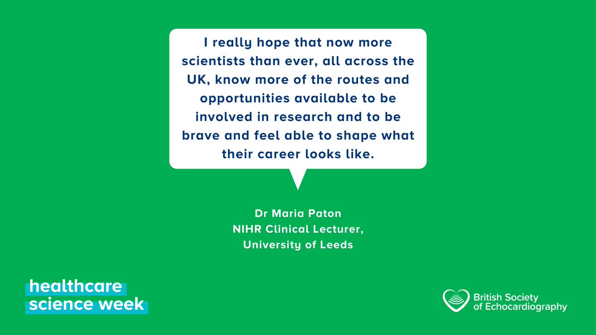 BSEcho's tweet photo. As we near the end of #HealthCareScienceWeek, @paton_maria has shared her jouney from BSc to Clinical Lecturer: #HCSWeek21 https://t.co/bJ864TgdhV https://t.co/u85gzggOAw