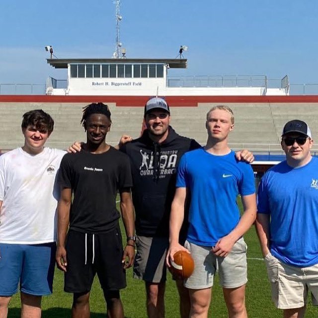 Great work this morning with the St. John’s High School QBs. A lot of talent out there. Looking forward to the next one.