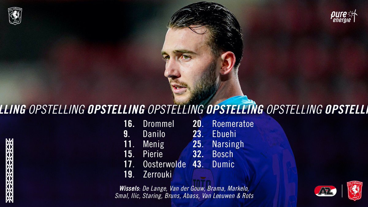 fctwente's tweet image. 🔴 Opstelling voor vanavond

#aztwe #fctwente