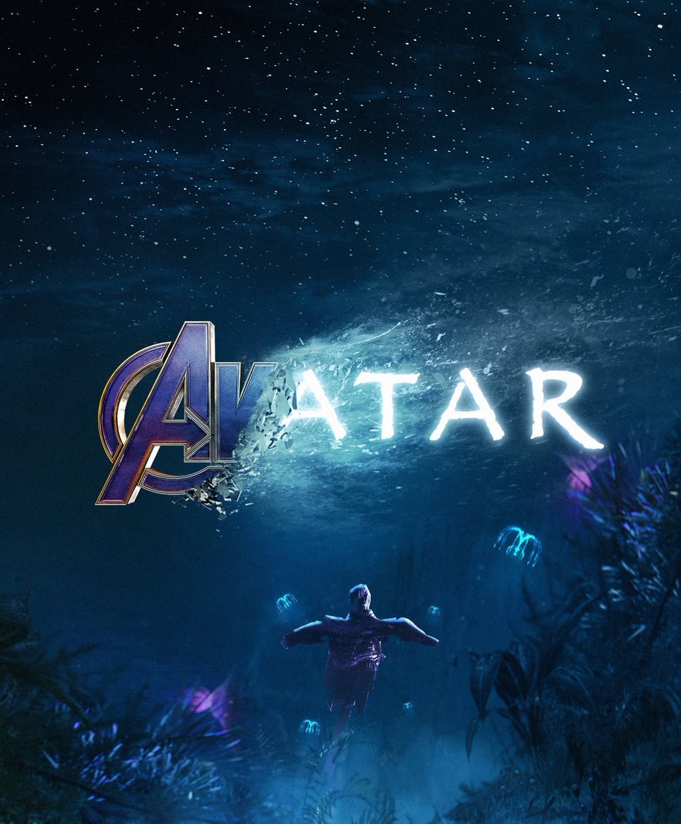 Gaceru's tweet image. Este ha sido el poster con el que los directores de Endgame han felicitado a Avatar por quitarle el puesto a su película como la más taquillera de la historia.
Esta felicitación en forma de poster es ya una tradición cuando una película se convierte en la número 1. 
Hilo va.