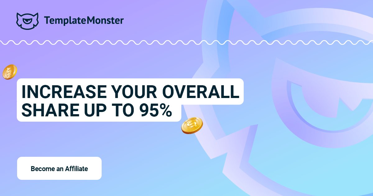 🧑‍💻Are you selling digital products on TemplateMonster marketplace? Want to increase your profits?

Become an #affiliate to get an additional 30% cut and increase your overall share up to 95%👉helpdesk.templatemonster.com/guide-for-auth…

#AffiliateMarketing #affiliates #webdevelopment