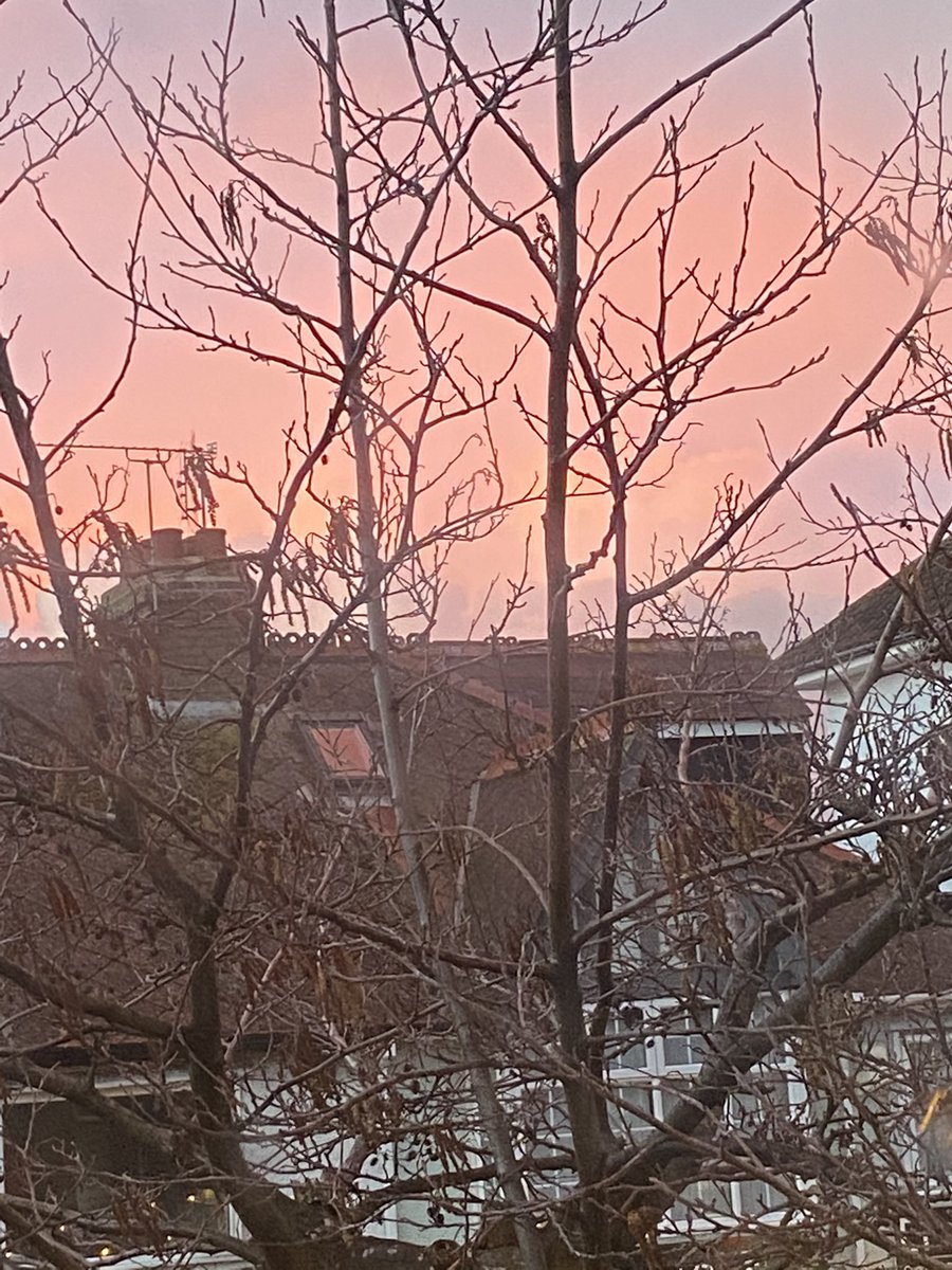 WhitstableCat's tweet image. Squally clouds to the west. Pink skies ahead. A candle lit in memory of #SarahEverard who will never have the opportunity to see either again. All she did is walk #ReclaimTheStreets