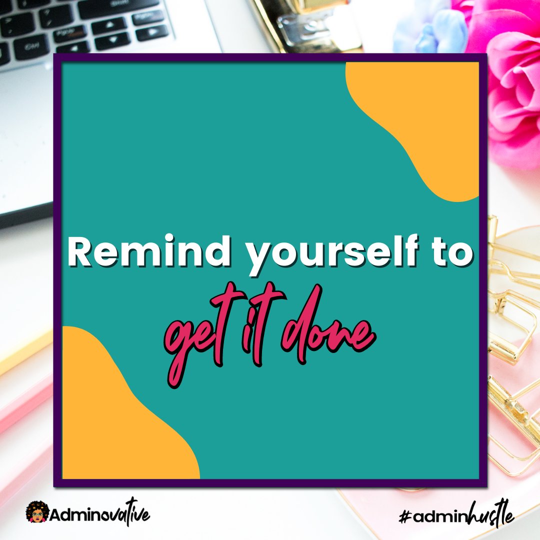 Adminovative's tweet image. You’re motivated and excited to get this done. Sticking to your new habit isn’t an issue. But a few days in you’ll notice that it’s easy to slip back into old habits. 

#Adminhustle💛✌🏽 #blackgirlceo⁠⁣⁣ #goalslayer