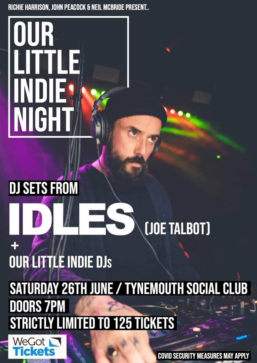 OLINTVOfficial's tweet photo. Buzzing to be hosting #joetalbot of @idlesband at our first proper event back!! Tickets available from #wegottickets #idles #joetalbot #ultramono #dannynedelko @OLINIndie #tynemouth https://t.co/cYSdnQPaA4 https://t.co/ifZUQ0iTAX