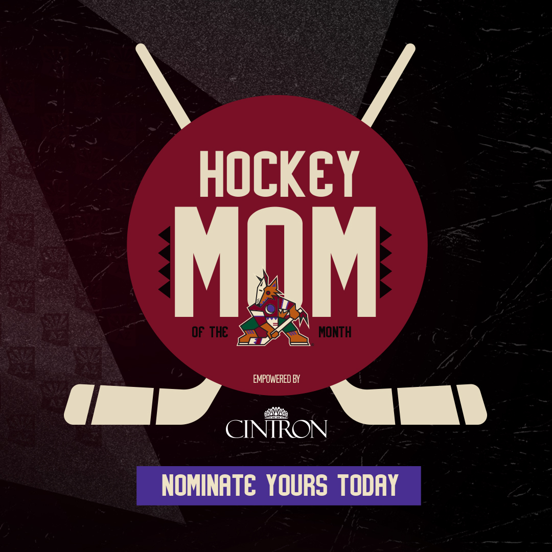 ArizonaCoyotes's tweet photo. Where would we be without hockey moms?
 
Nominate your favorite hockey mom for the ultimate Coyotes game day experience: https://t.co/rqNIJIK0AD https://t.co/axuXeKv3DT