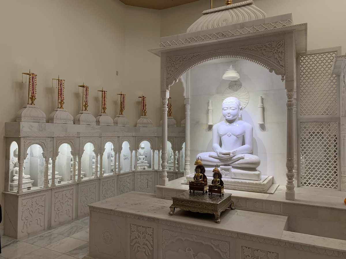 Gaur's tweet photo. @1AakashJain @jain_revival @jainyvin @crp9786 @Charmi_Ankit @SrehaC @jainism_info @jaintrue @abafna Darshan this morning after Pakshal ...#Jainism #JCGP Phoenix 🇺🇸 https://t.co/S3yBMk8gp8