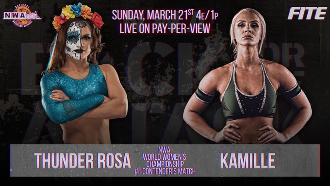 Back for the Attack Card Thunder Rosa vs Kamille