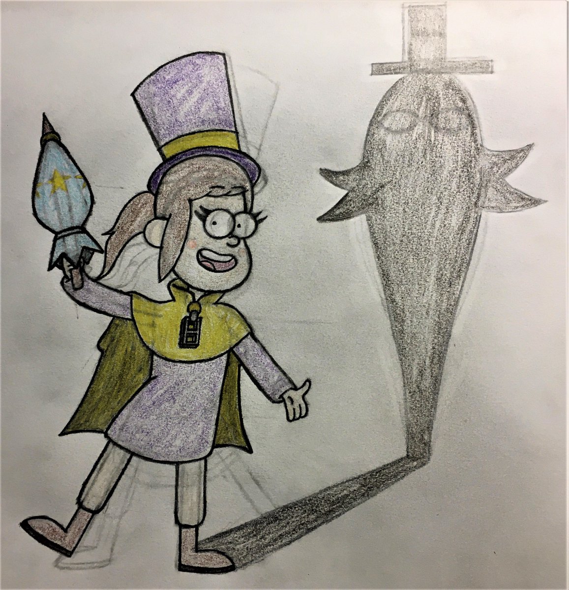 CrashyBomb's tweet photo. Inspired by @eternalflamebry, here's #HatKid drawn in the style of @Disney's #GravityFalls as part of Styles Pass! #hatkid #artstyle #gravityfalls #stylespass https://t.co/lUv1wZPq20