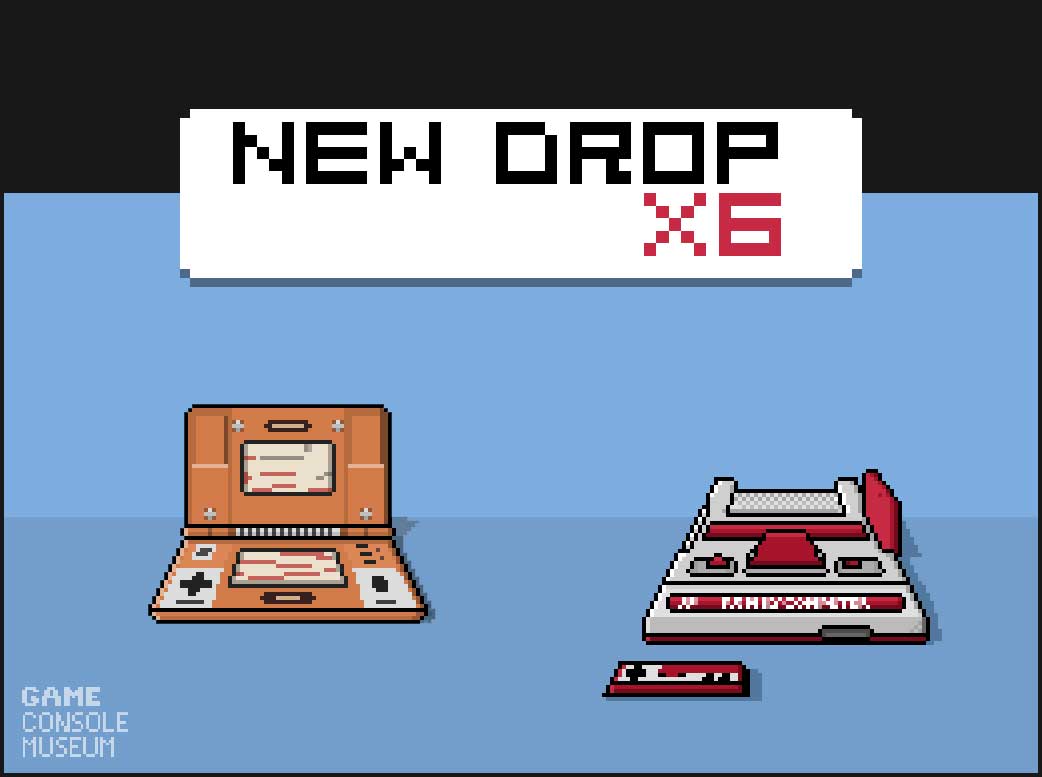 MuseumGameNFT's tweet photo. Tomorrow at 7 PM GMT (03/13), new drop of 6 game consoles! 
Welcome to the 80s, golden age of 8-bit consoles.

https://t.co/mjTf6ieFoP

#nft #opensea #nftart @opensea  #collectibles #cryptoart https://t.co/8sPSqa9MjB