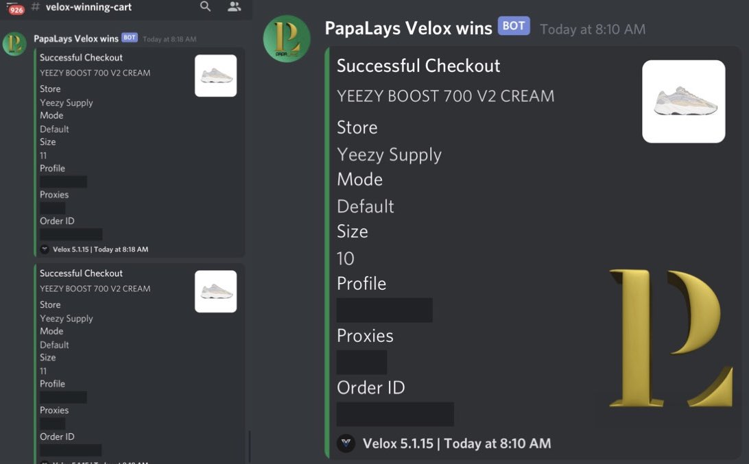 Thanks <a href="/DtRon23/">papaRon</a>  for letting me use your <a href="/VeloxBots/">Velox</a> i guess i need to get my own copy now 😂😘🔥💙<a href="/PeenoiseNotify/">Peenoise Notify</a> <a href="/cg_pse/">PSE Notify</a> <a href="/ChiCooked/">Chi Proxies</a> @Leafproxies <a href="/aycd_io/">AYCD</a> <a href="/PrimeSltns/">PrimeSolutions</a> @EasyClickGmails <a href="/HyperKVM/">ZenSix</a>