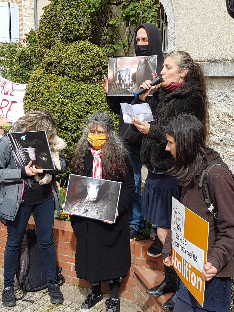AnimauxToulouse's tweet photo. #L214 et #OneVoice étaient présents aujourd'hui à #Septfonds, dans le #Tarnetgaronne,  aux côtés de plusieurs  centaines d autres manifestants,  afin de dénoncer l agrandissement d'une #porcherie industrielle. 
Les #animaux ne sont  pas des marchandises. 🐷🐖🐽 https://t.co/I74j0MY9BA