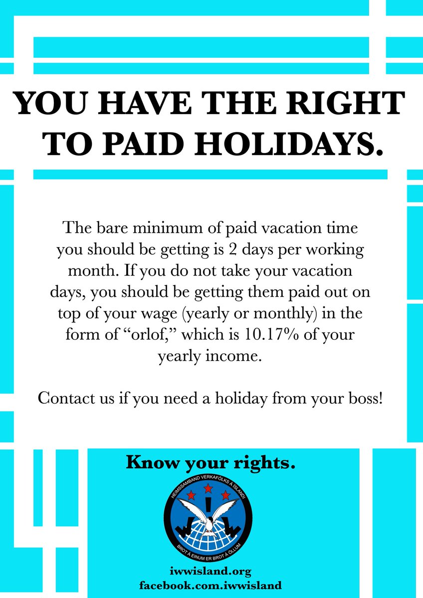 Know your rights! 
iwwisland.org/know-your-righ…